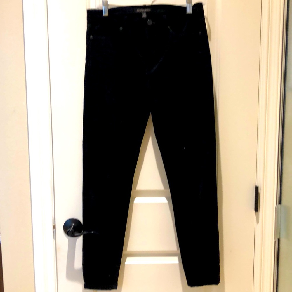 Black velvet jeans